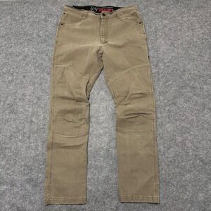 Wrangler ATG Utility Pants Mens 38x34 Brown Reinforced Knee Outdoor NS857MR